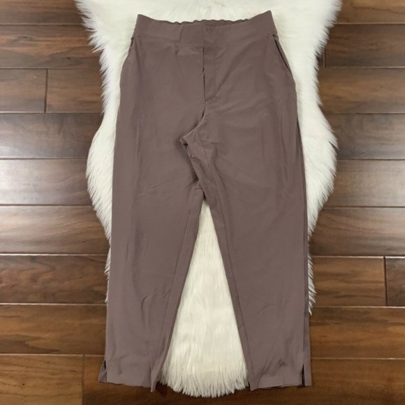 Athleta Women's Size 8 ? Mineral Brown Brooklyn‎ Ankle Pull On Pants Waist 30” - Picture 1 of 13